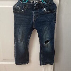 Cat & Jack Dark Blue Ripped Jeans